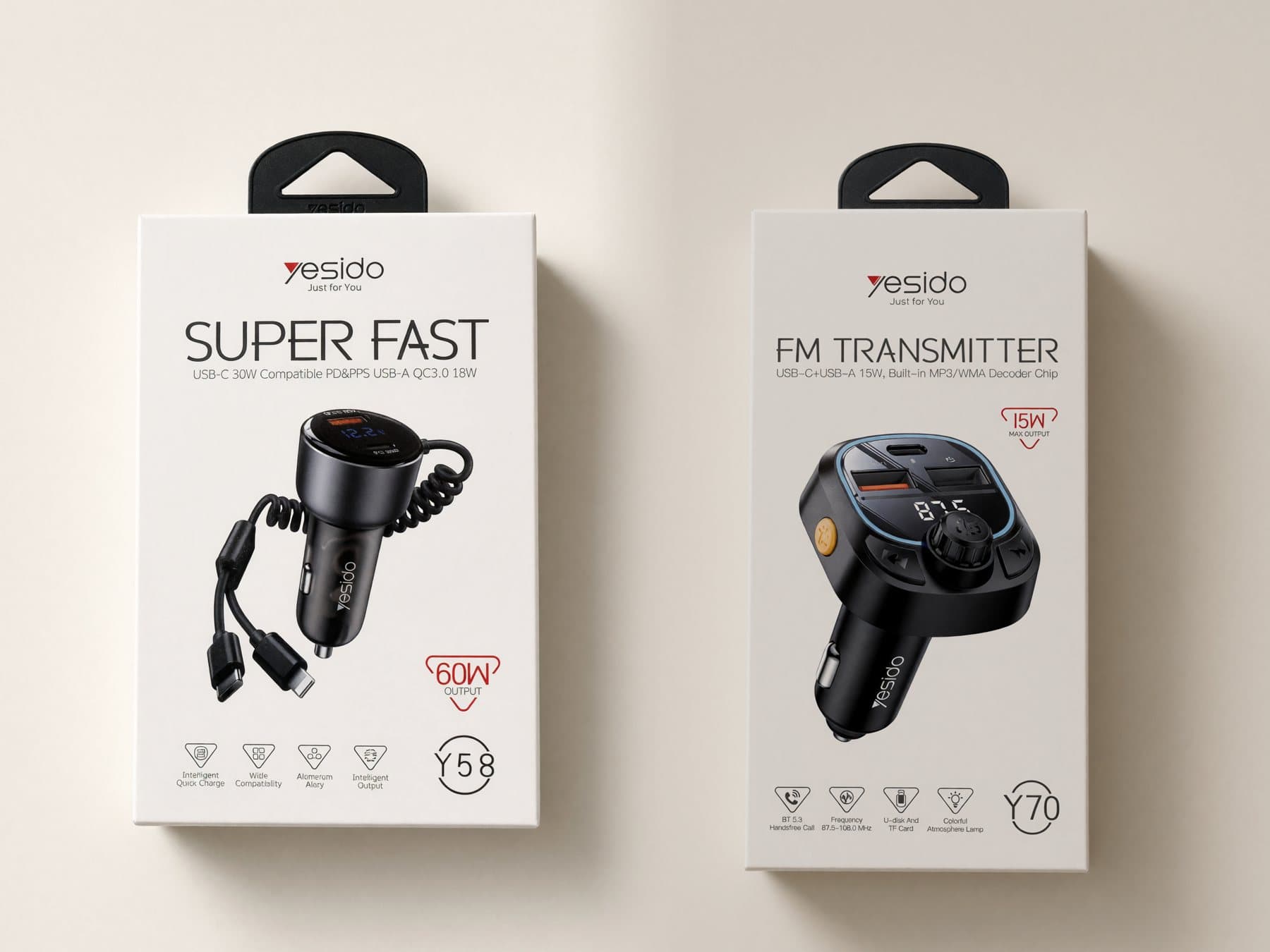 Car chargers and Bluetooth FM transmitters