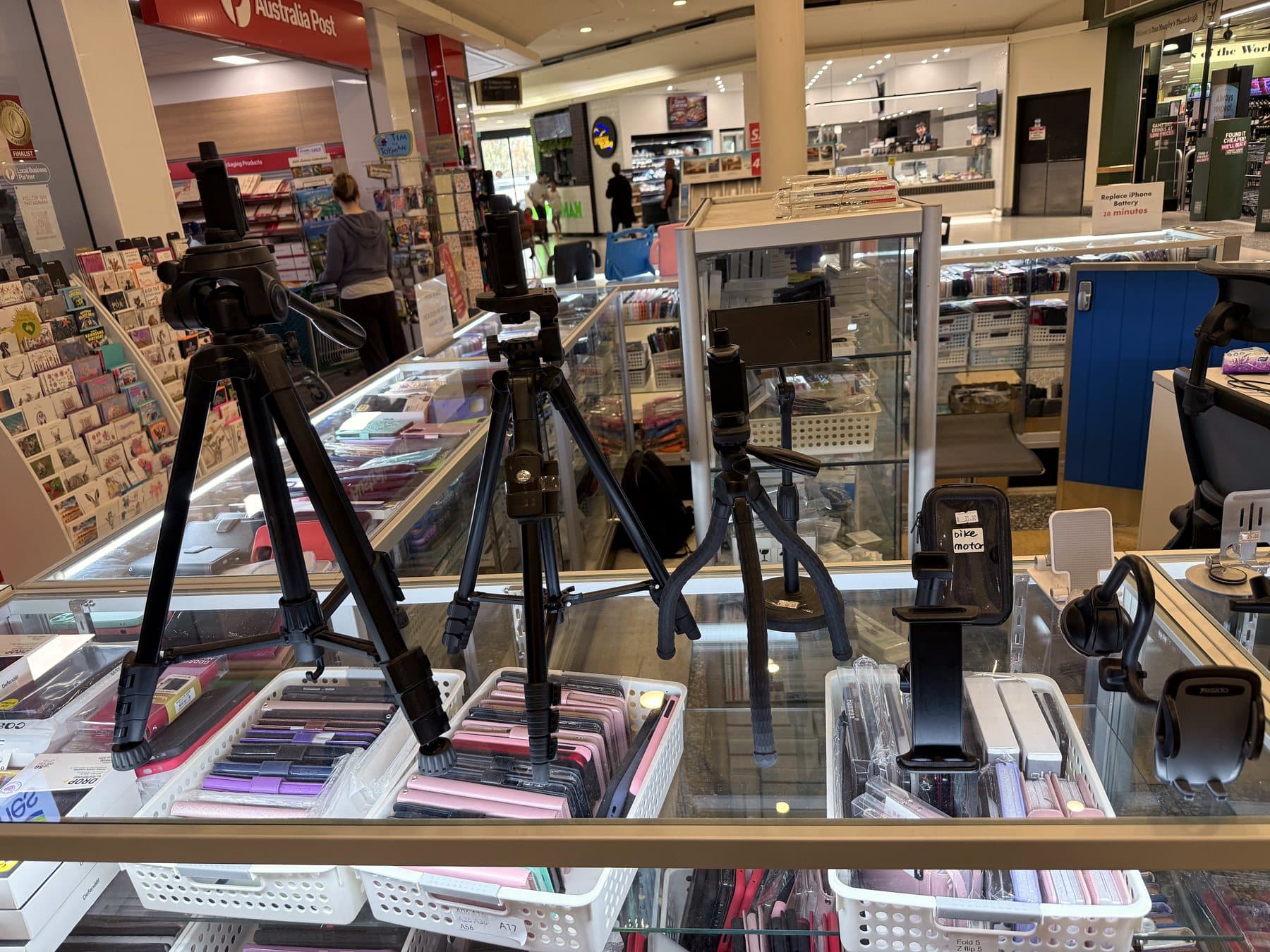 TechBooster store and accessory display