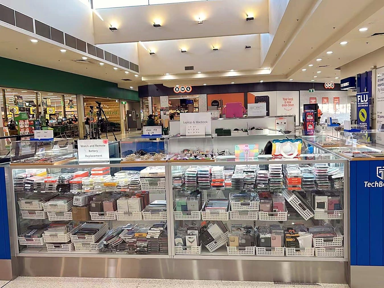 TechBooster store and accessory display